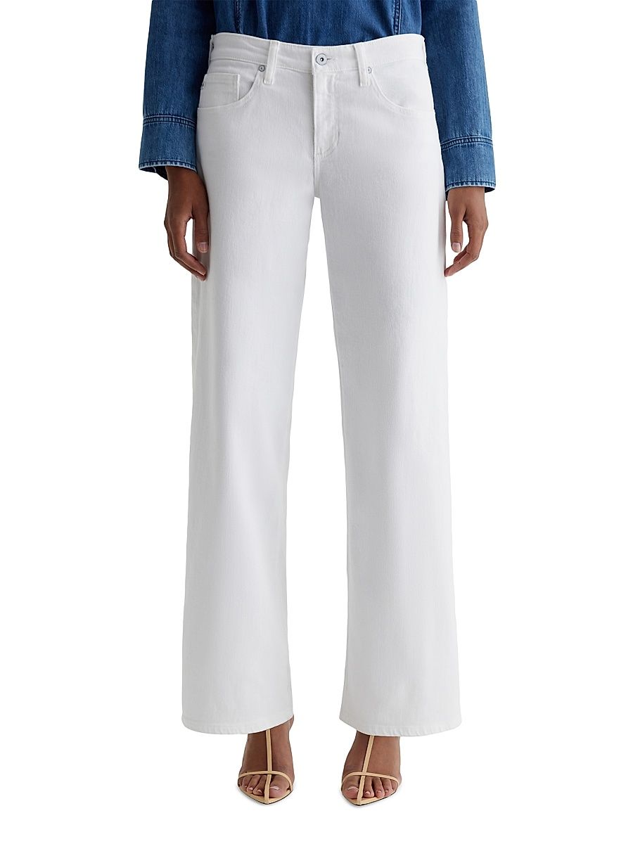 Women's Adria Mid-Rise Relaxed Fit Jeans - Gallery White - Size 31