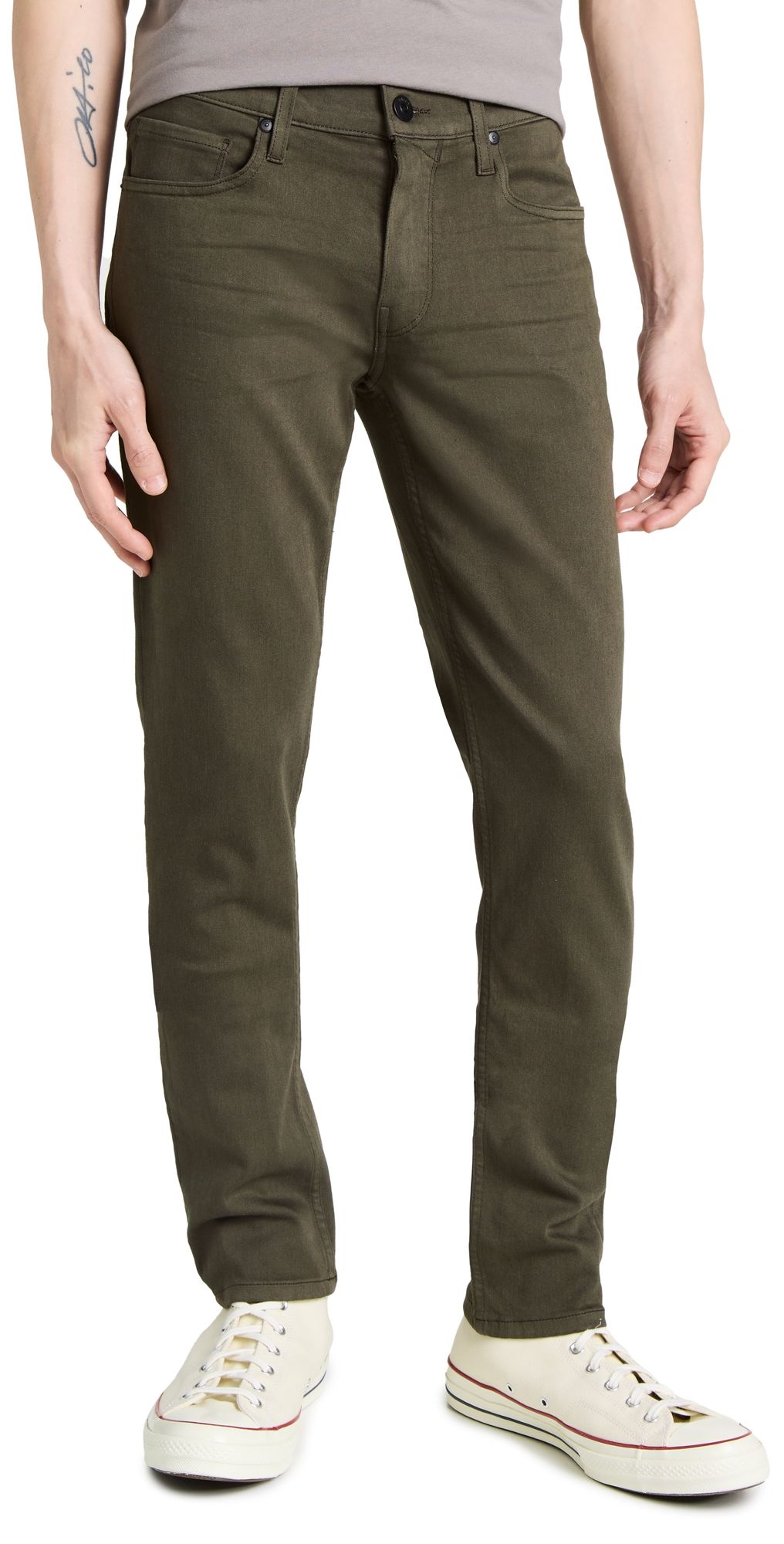 PAIGE Lennox Transcend Slim Jeans River Moss 34