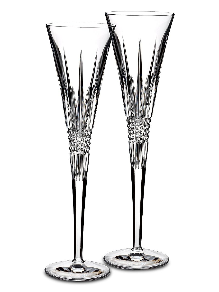 Lismore Diamond Toasting Flutes