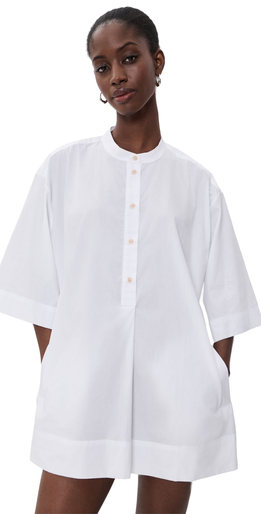 Jamie Haller The Caftan Mini Dress White P