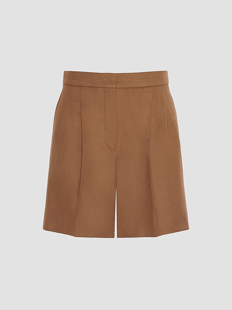 Women's Wool Broadcloth Shorts - Tobacco - Size 2