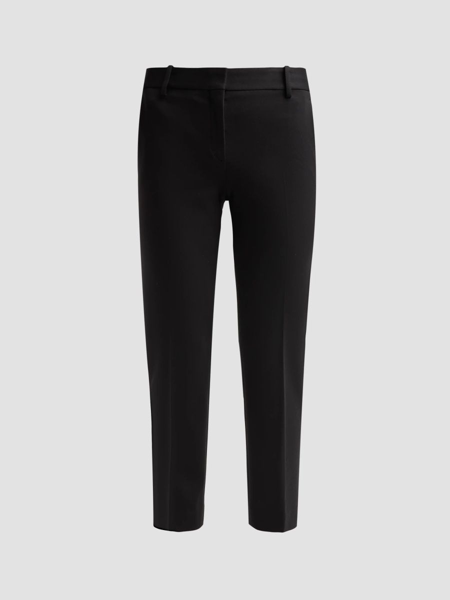 Theory Women's Treeca Slim-Fit Crop Trousers - Black - Size 16