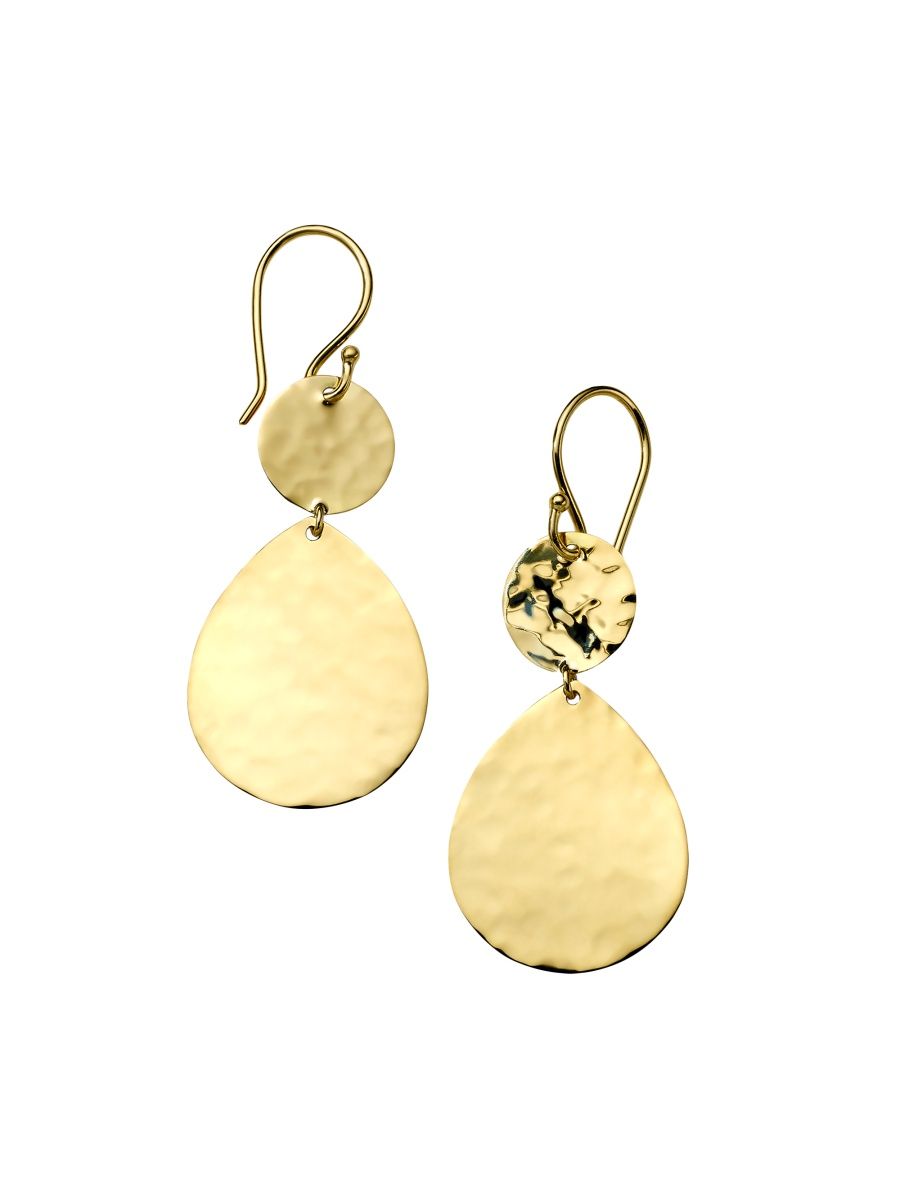 Ippolita Women's Classico Snowman 18K Yellow Gold Double-Drop Earrings - Yellow Gold