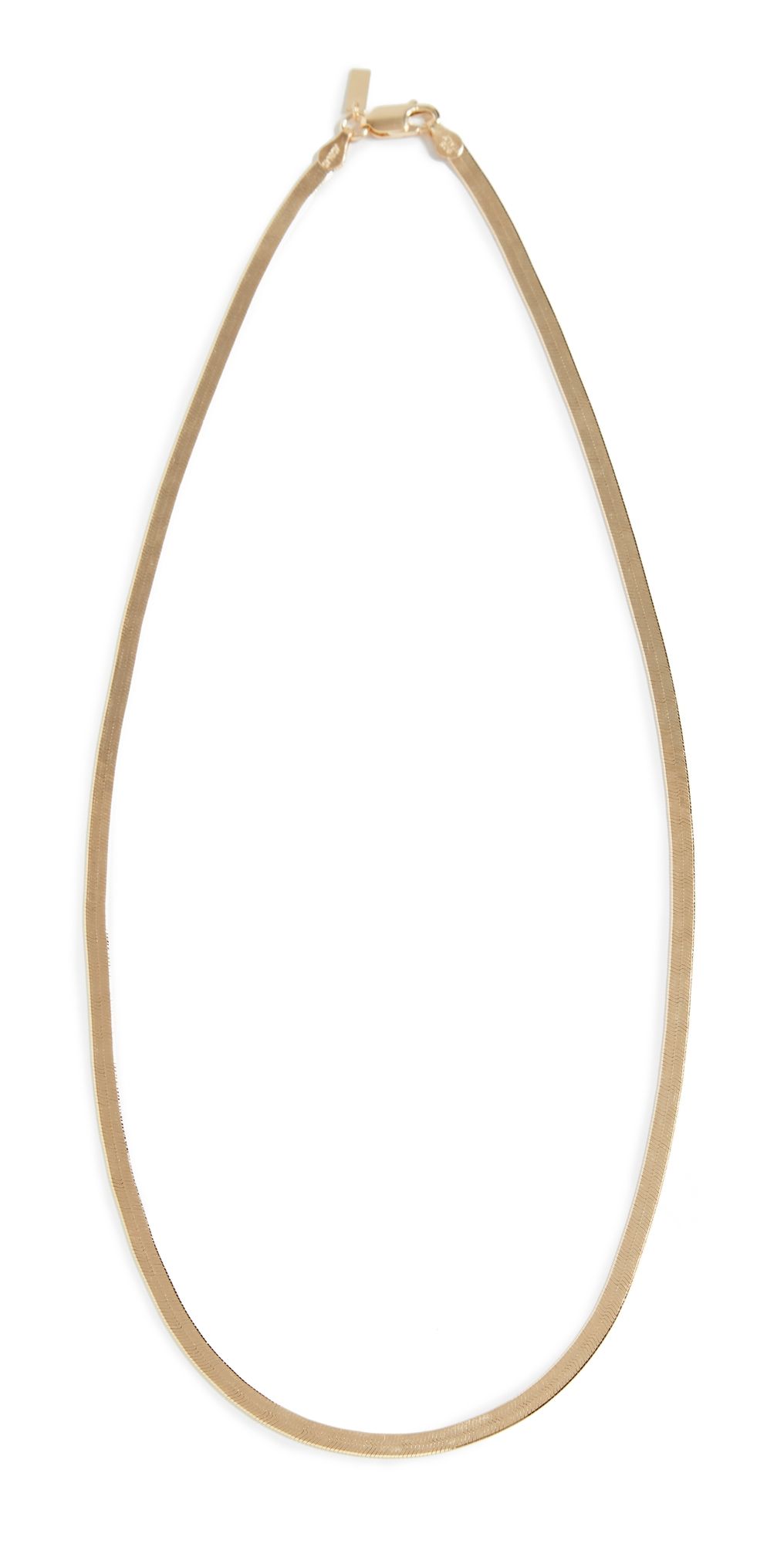 By Adina Eden Adina's Herringbone Necklace Gold One Size