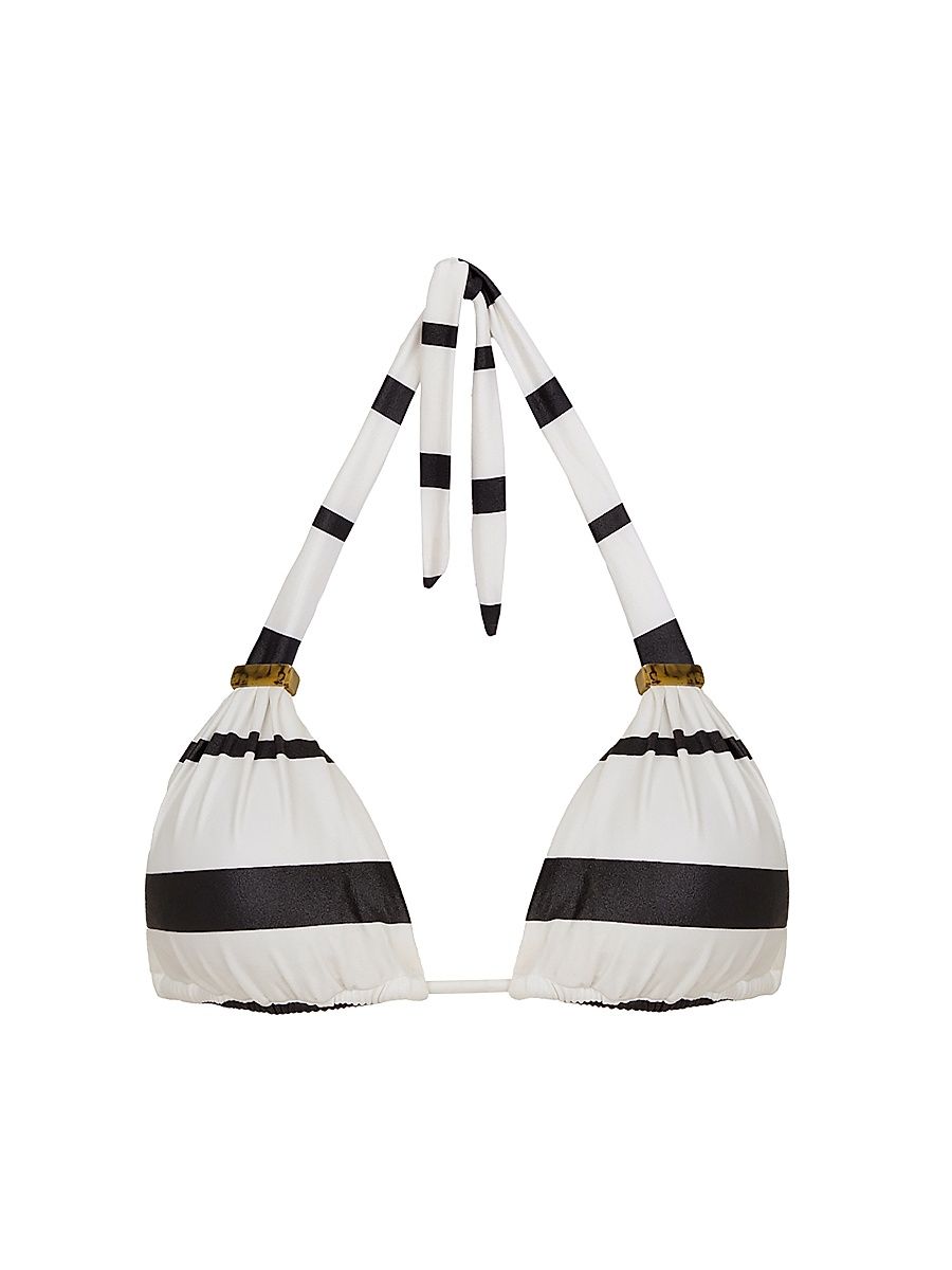 Women's Paradox Striped Bikini Top - Size XL