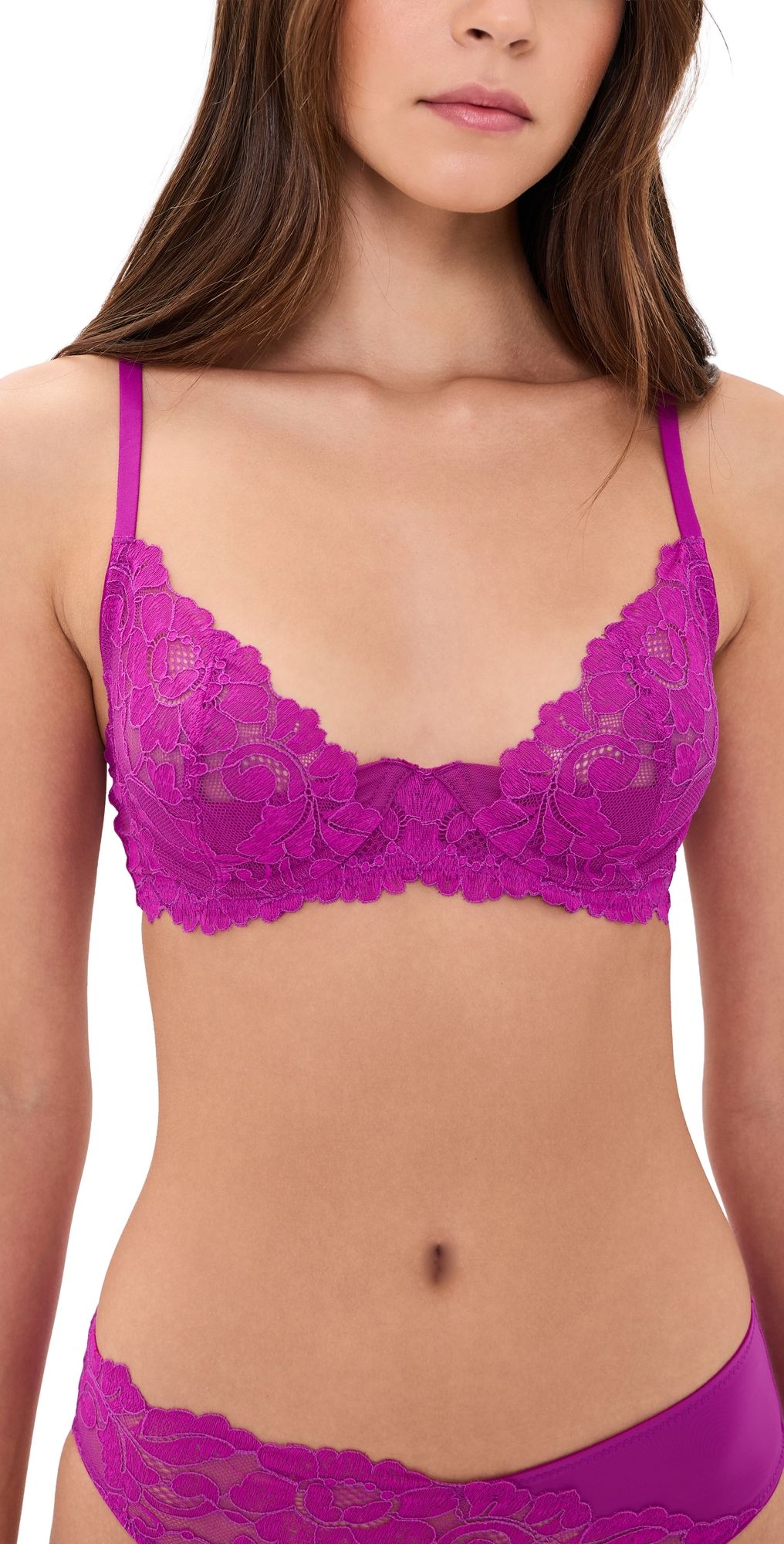 Natori Peony Unlined Underwire Bra Mad Magenta 34D