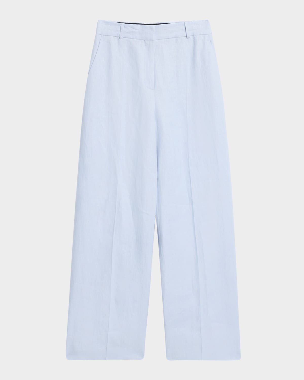 Soho Straight-Leg Linen Twill Trousers
