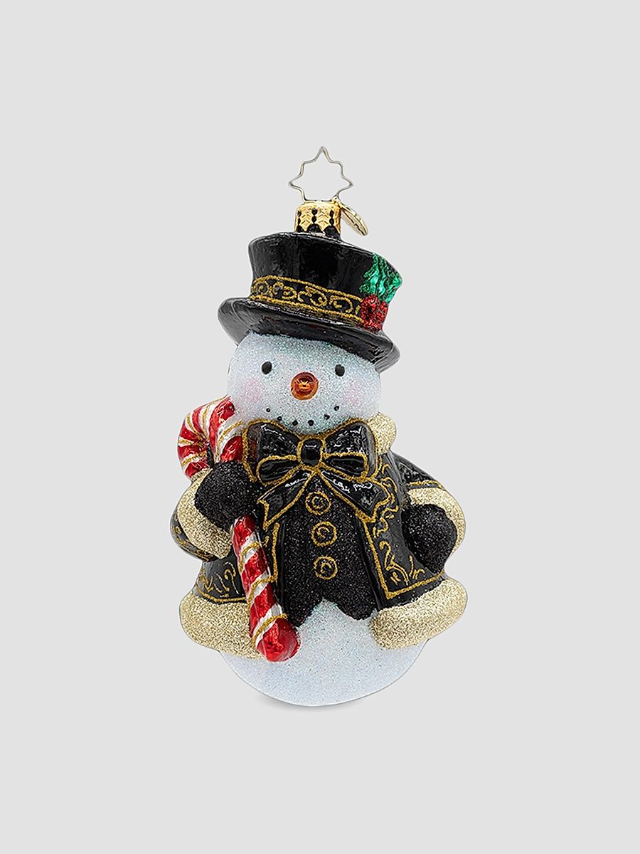 Traditional Snowman The Frosted Gentleman Ornament