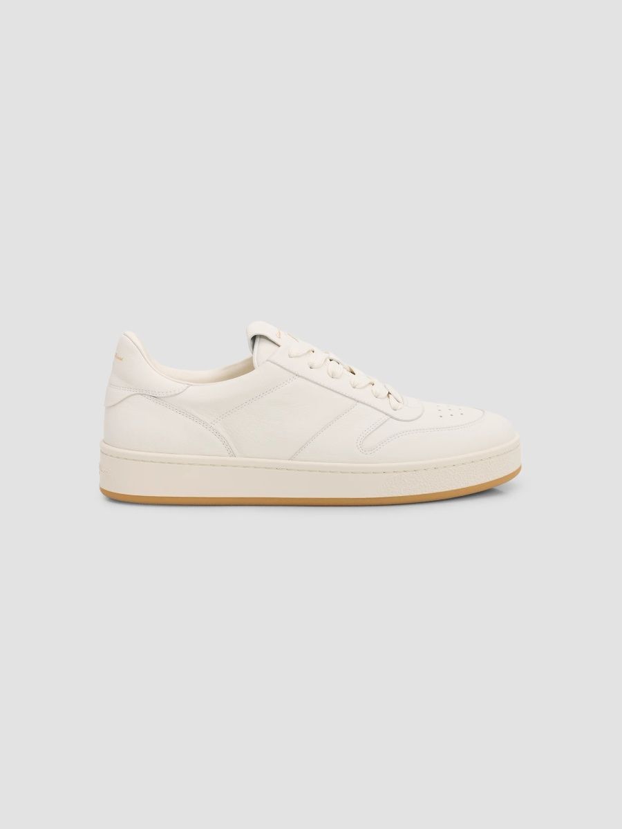 Gianvito Rossi Men's Slam Flair Leather Low-Top Sneakers - White - Size 11
