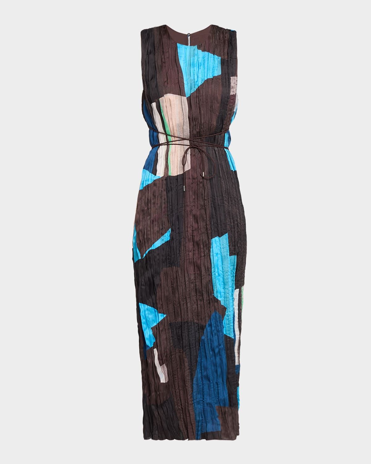 Mizu Plisse Midi Dress