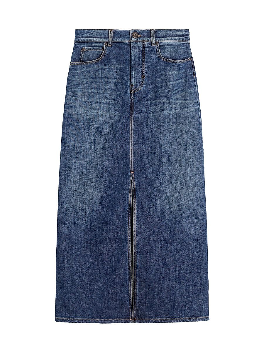 Women's Denim 5 Pocket Skirt - Navy Dark Vintage - Size 16