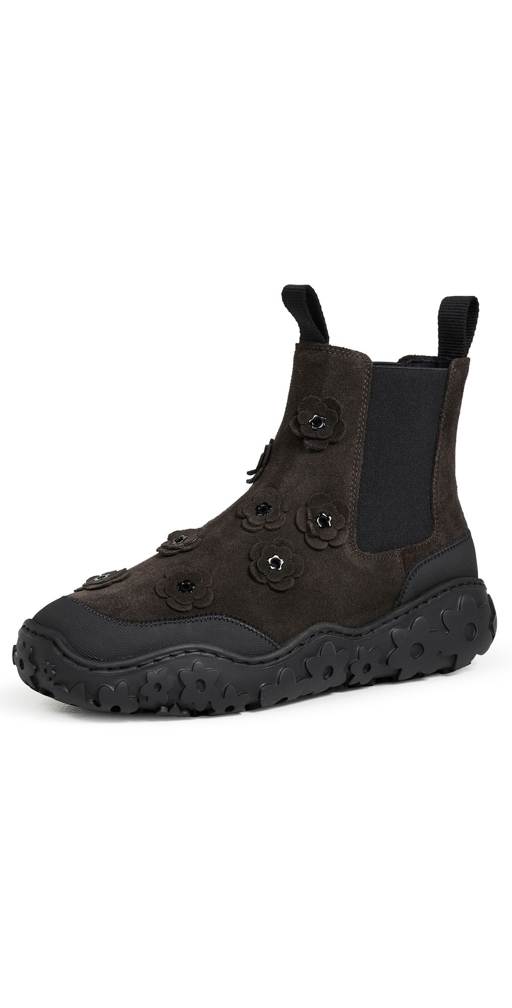 Cecilie Bahnsen Flora Suede Boots Brown 36