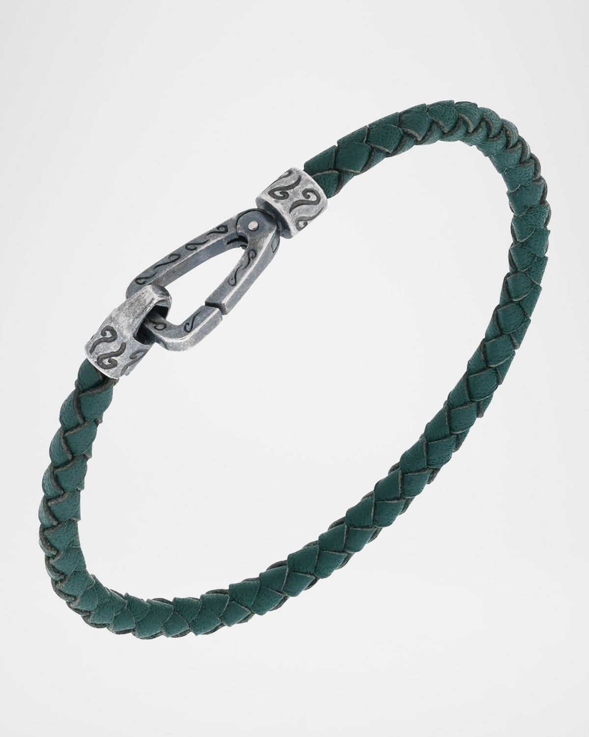 Men & apos;s Lash Woven Bracelet, Silver