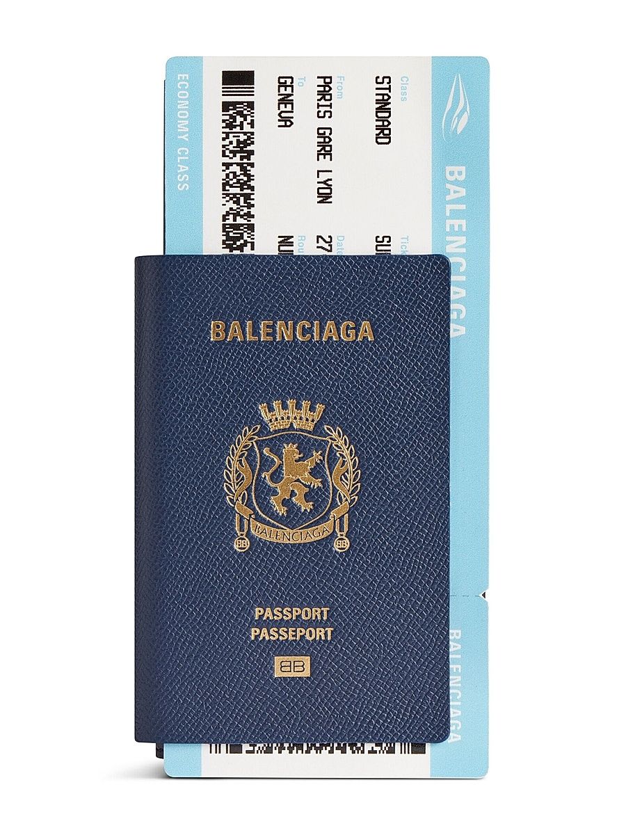 Men's Passport Long Wallet 1 Ticket - Passport Blue