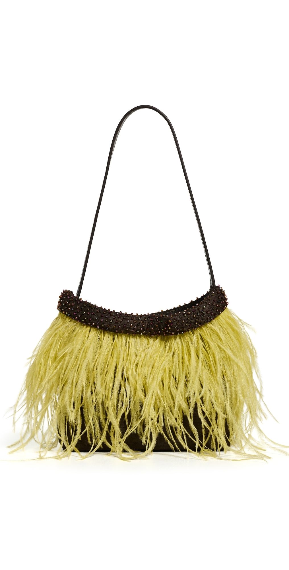 STAUD Winslow Shoulder Bag Espresso/Canary One Size