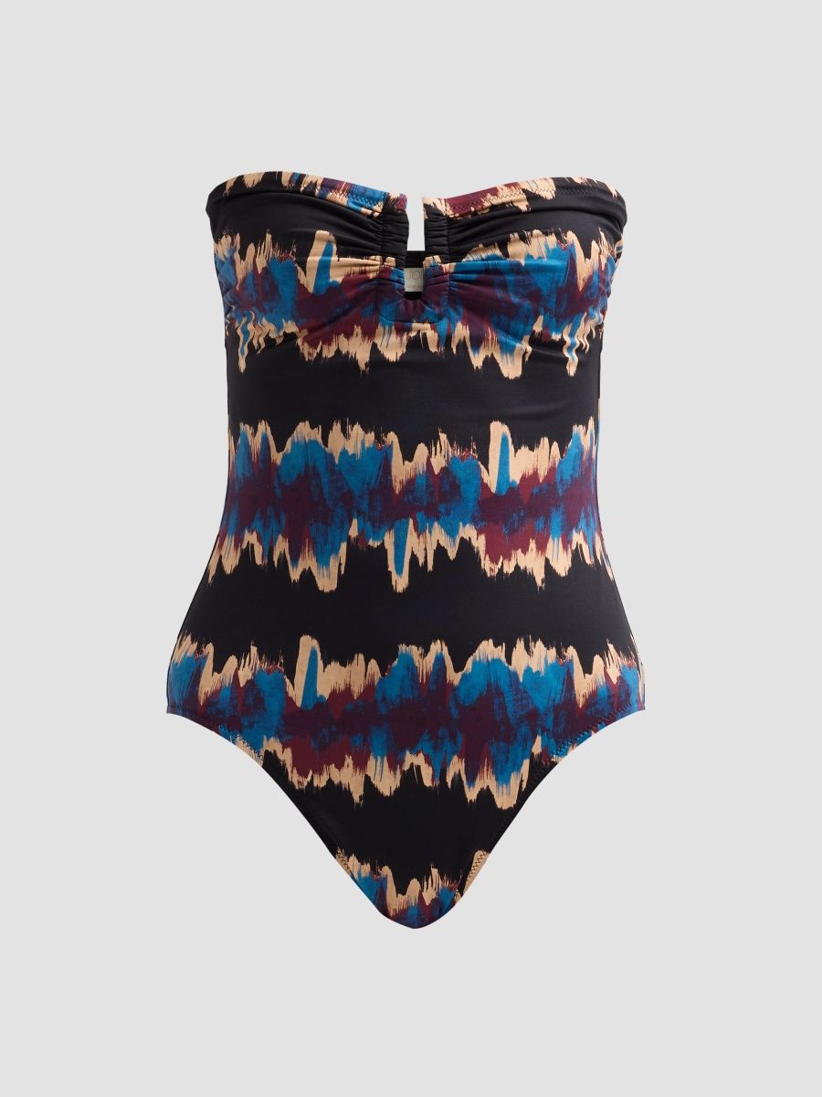 Ulla Johnson Women's Monterey Strapless One-Piece Swimsuit - Alloy - Size Large