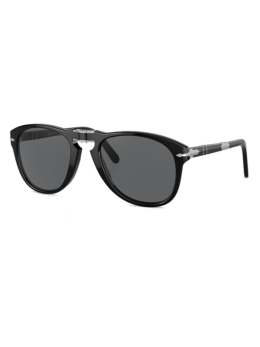 Men's Steve McQueen 54MM Aviator Sunglasses - Black