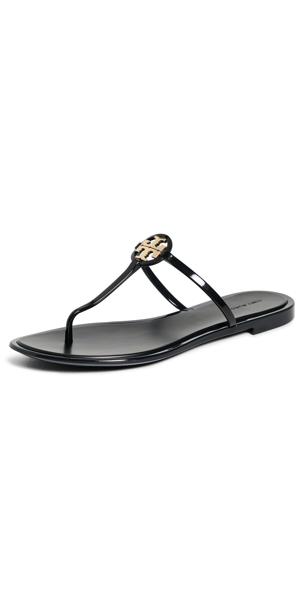 Tory Burch Mini Miller Jelly Sandals Perfect Black/ Gold 9