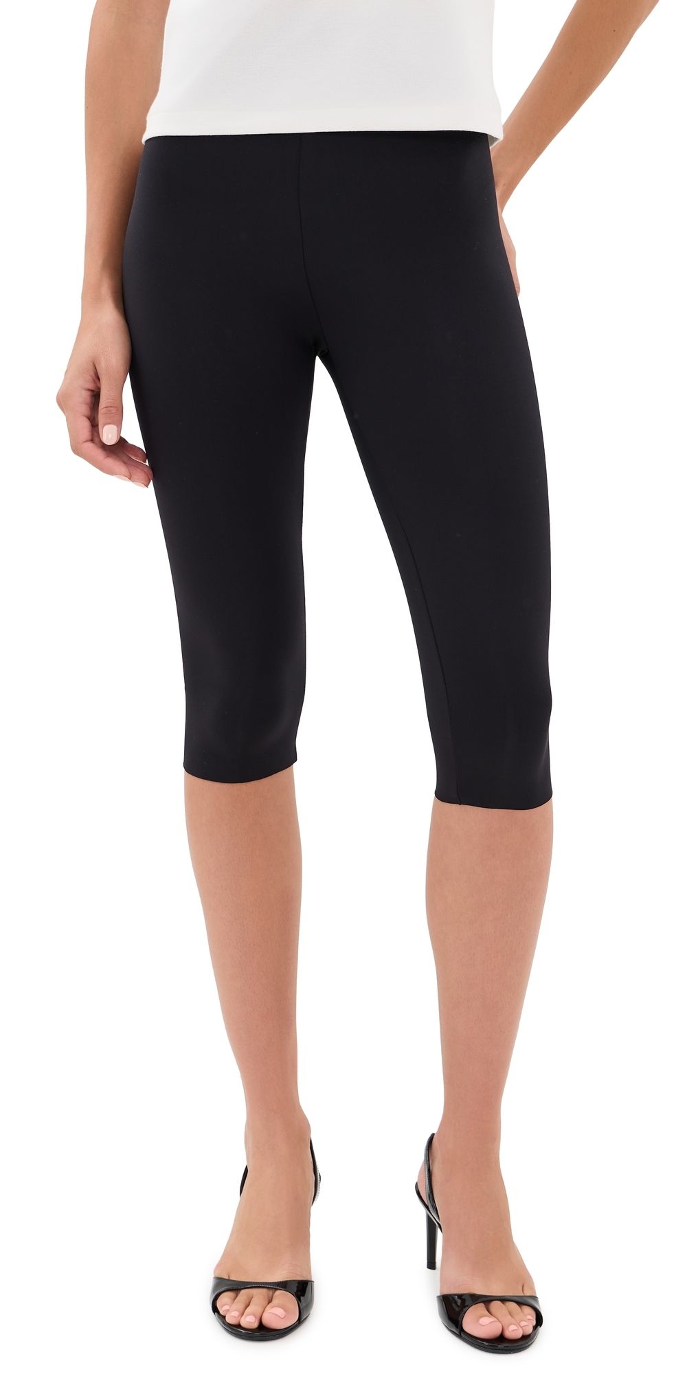 Commando Neoprene Capri Leggings Black XL