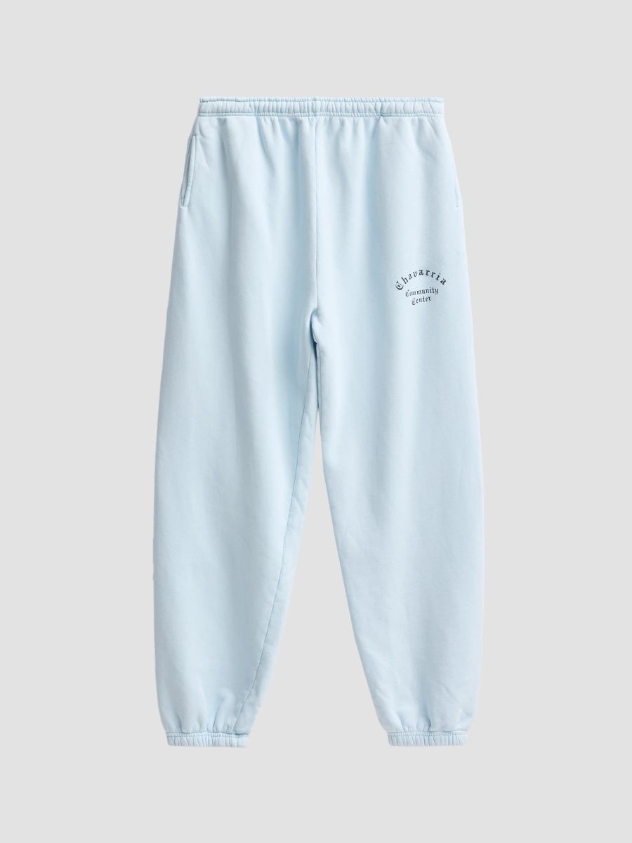Willy Chavarria Men's Chavarria Community Center Buffalo Sweatpants - Uniform Blue - Size XXL