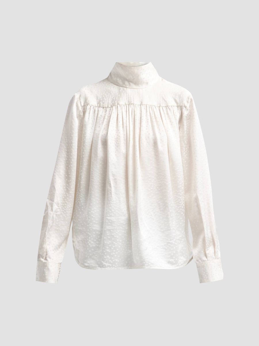 A. L.C. Women's Danielle Silk Top - Ivory - Size 14