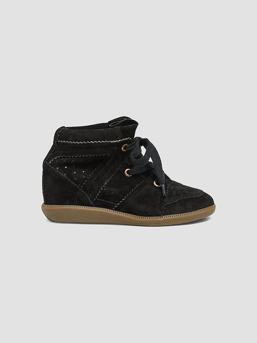 Women's Bobby 50MM Suede Sneakers - Black - Size 11