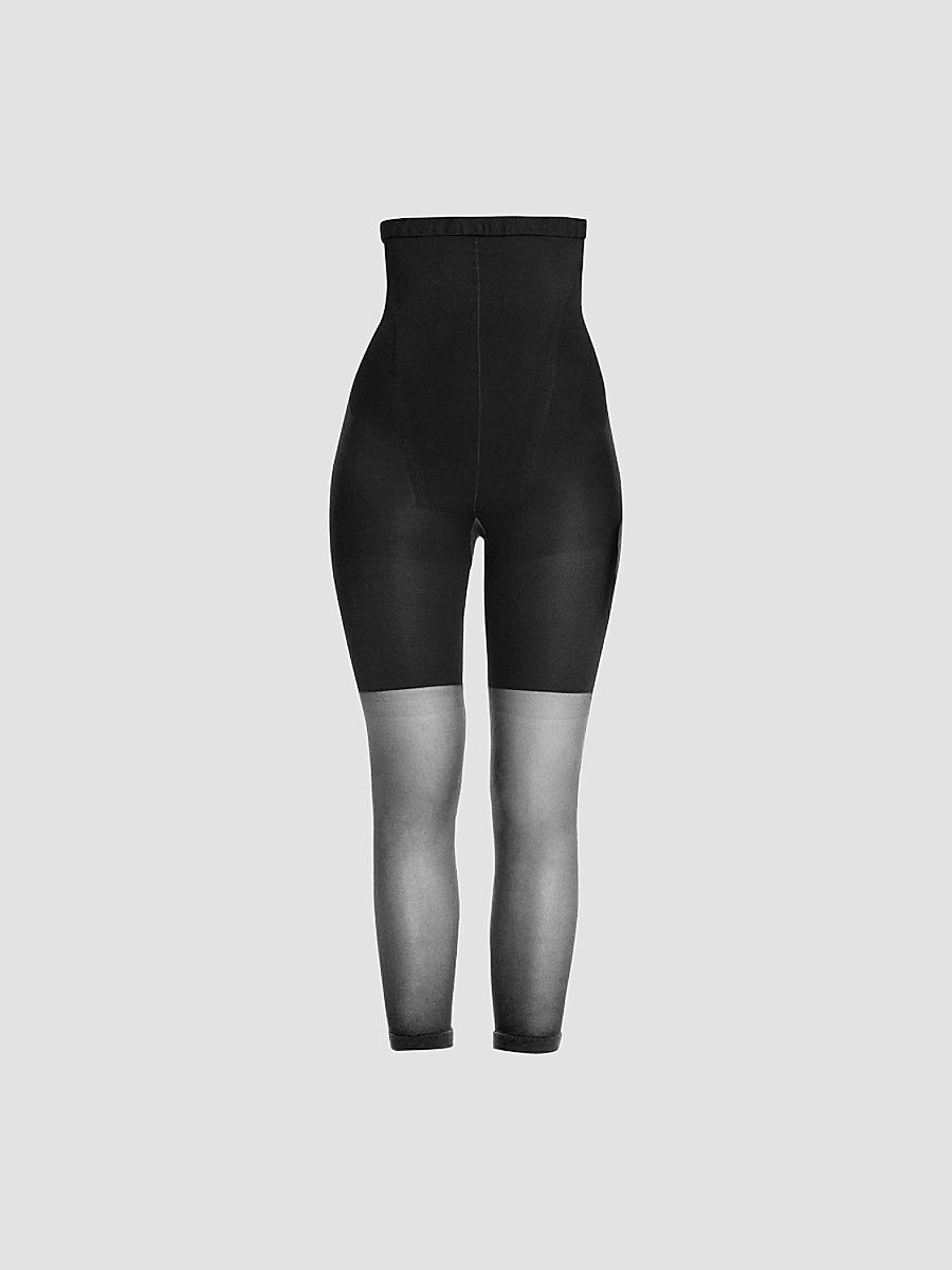 Spanx Women's Power Series Super-High Footless Shaper- 912 - Black - Size XL
