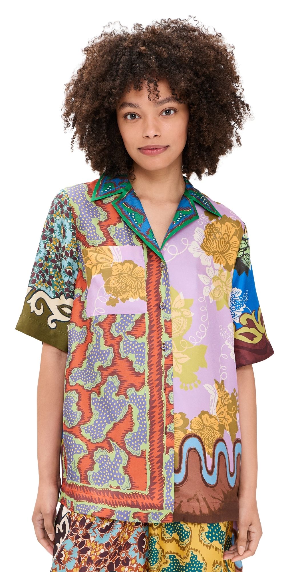 ALÉMAIS Arnie Silk Shirt Multi 6