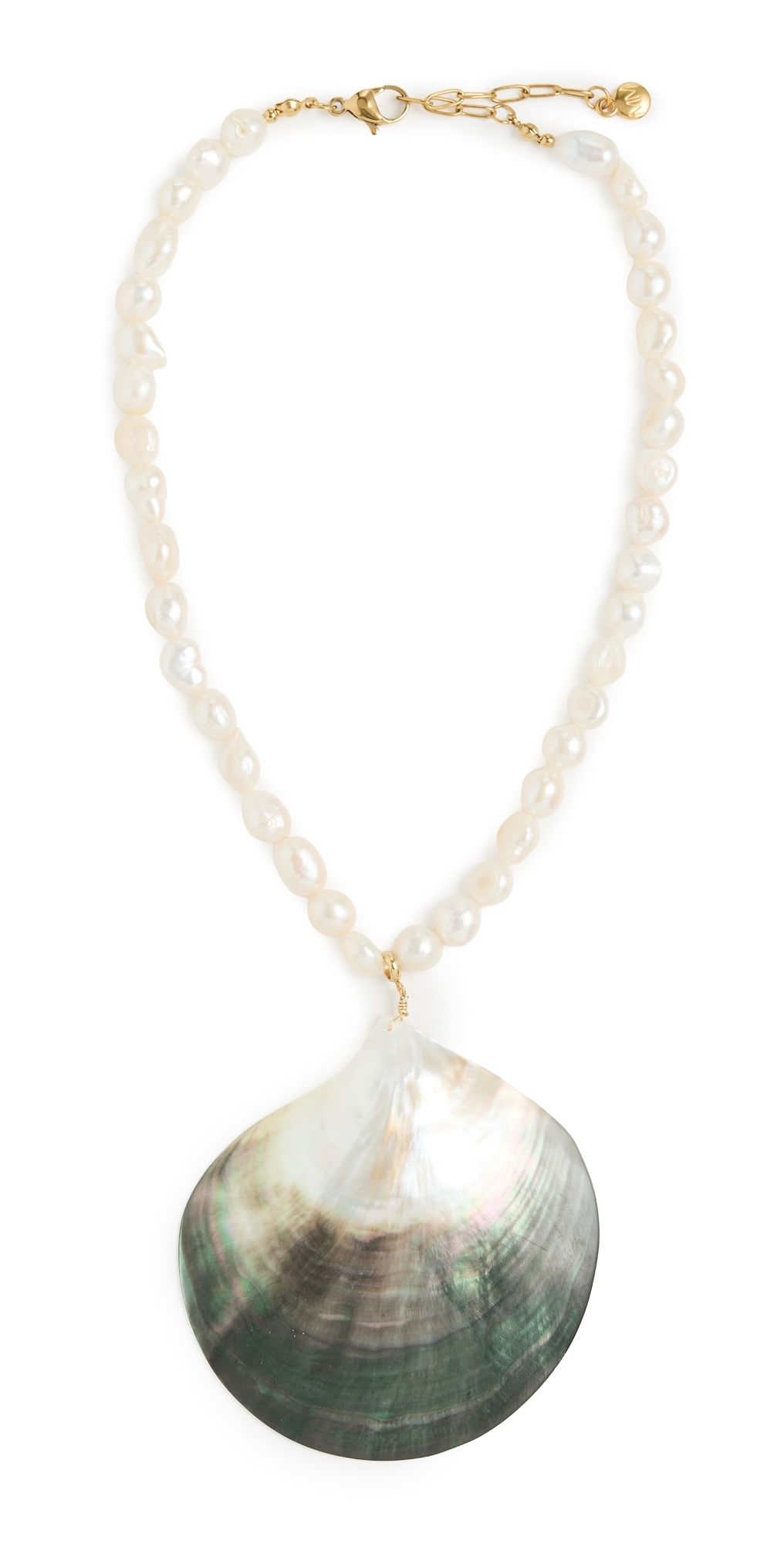 MAYAMAR Large Pearl and Shell Necklace Pearl One Size