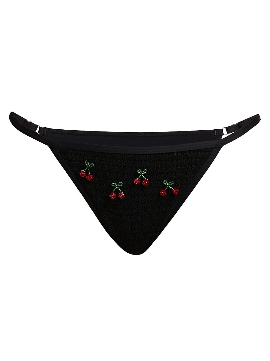 Women's Roxie Bikini Bottom - Black Cherry - Size XL