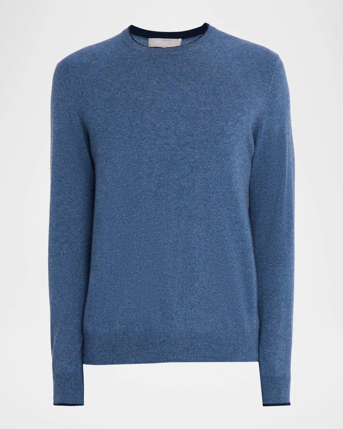 Men & apos;s Cashmere Tipped Crewneck Sweater