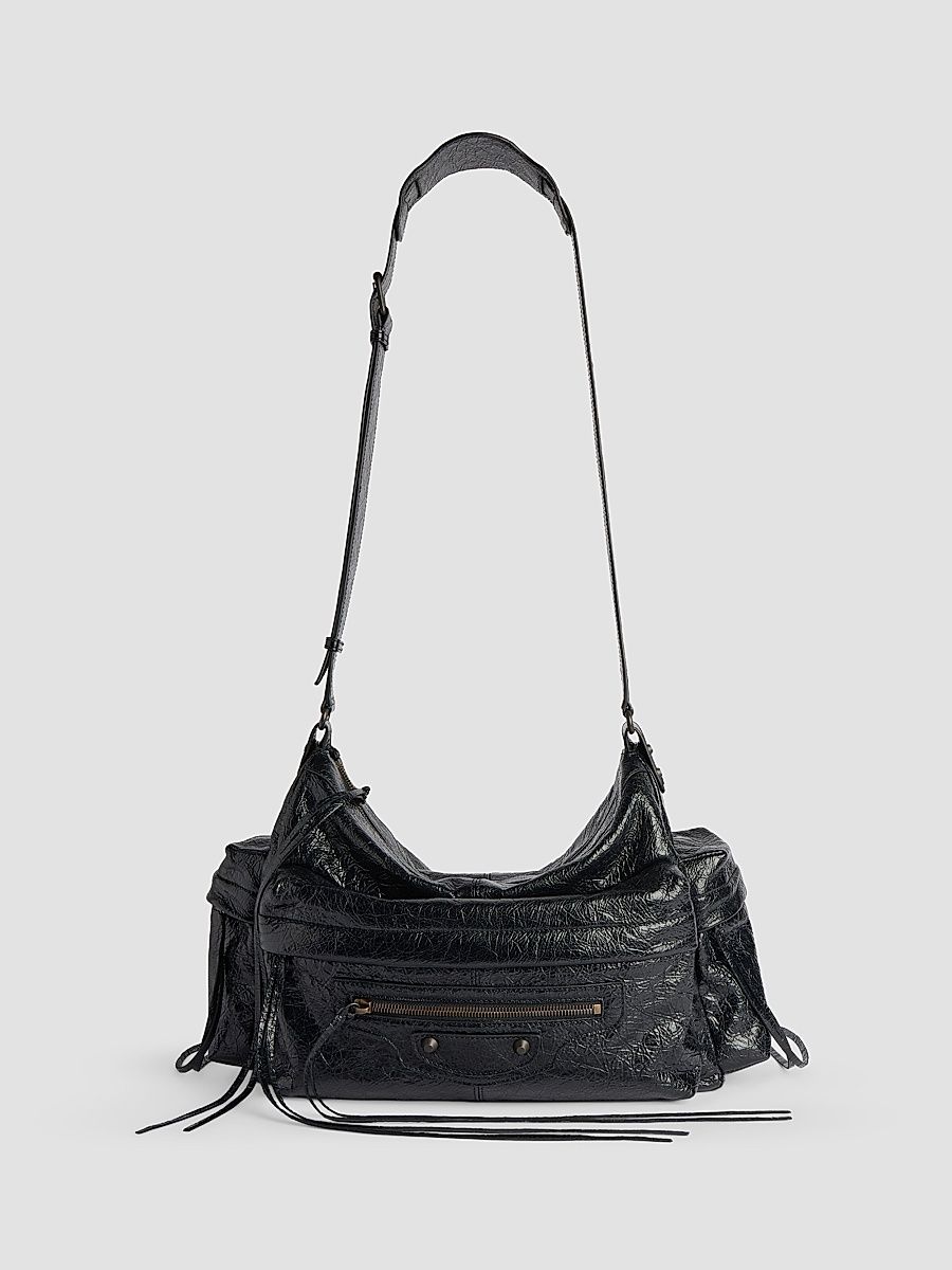 Balenciaga Men's Le City Multipocket Crossbody Bag - Black