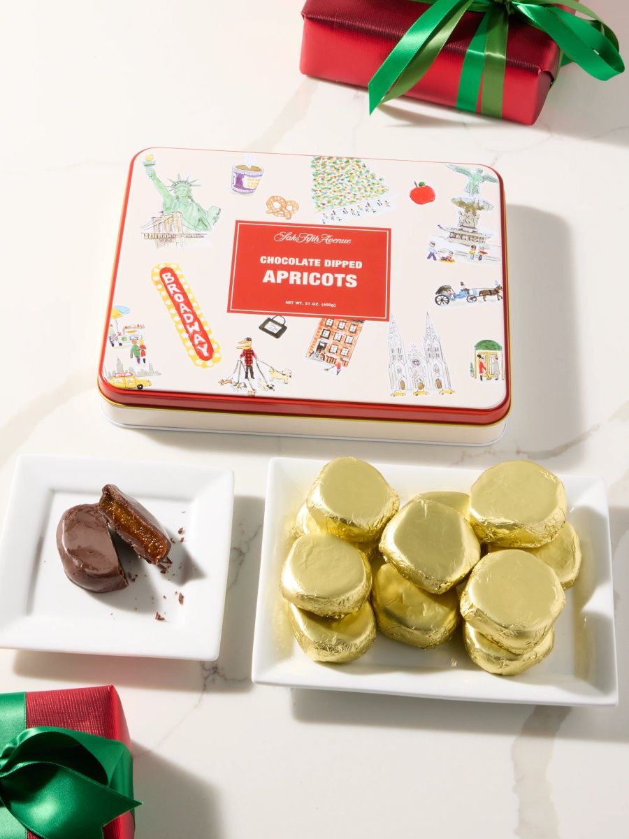 Saks Fifth Avenue Chocolate Dipped Apricots