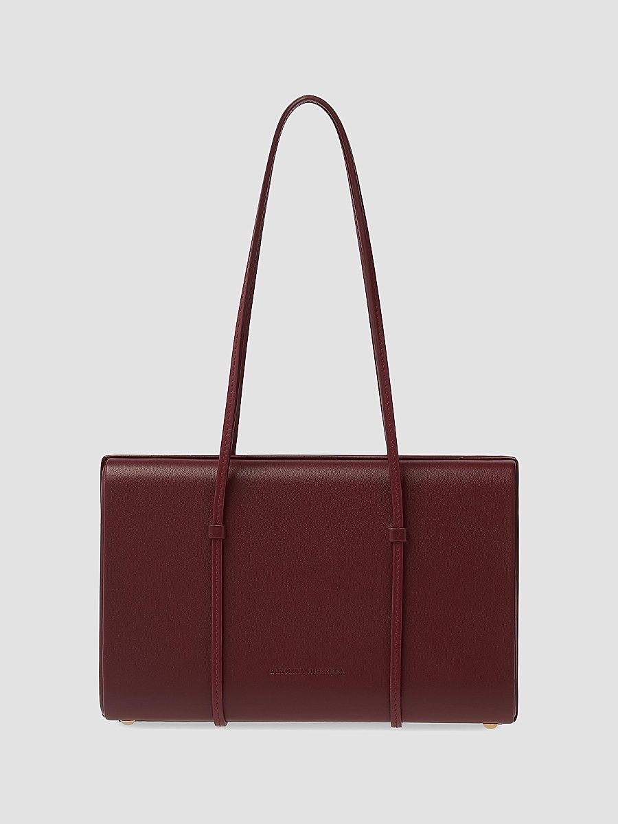 Carolina Herrera Women's Luci Leather Shoulder Bag - Rioja