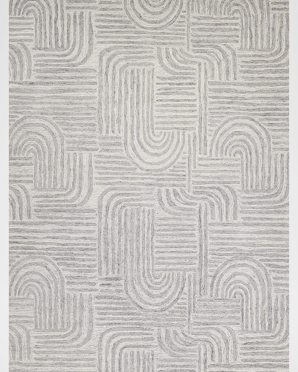 Juno Hand-Tufted Gray/Ivory Rug