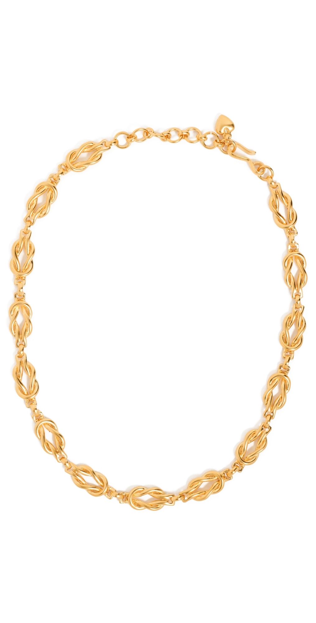 Brinker + Eliza Love Knot Necklace Gold One Size
