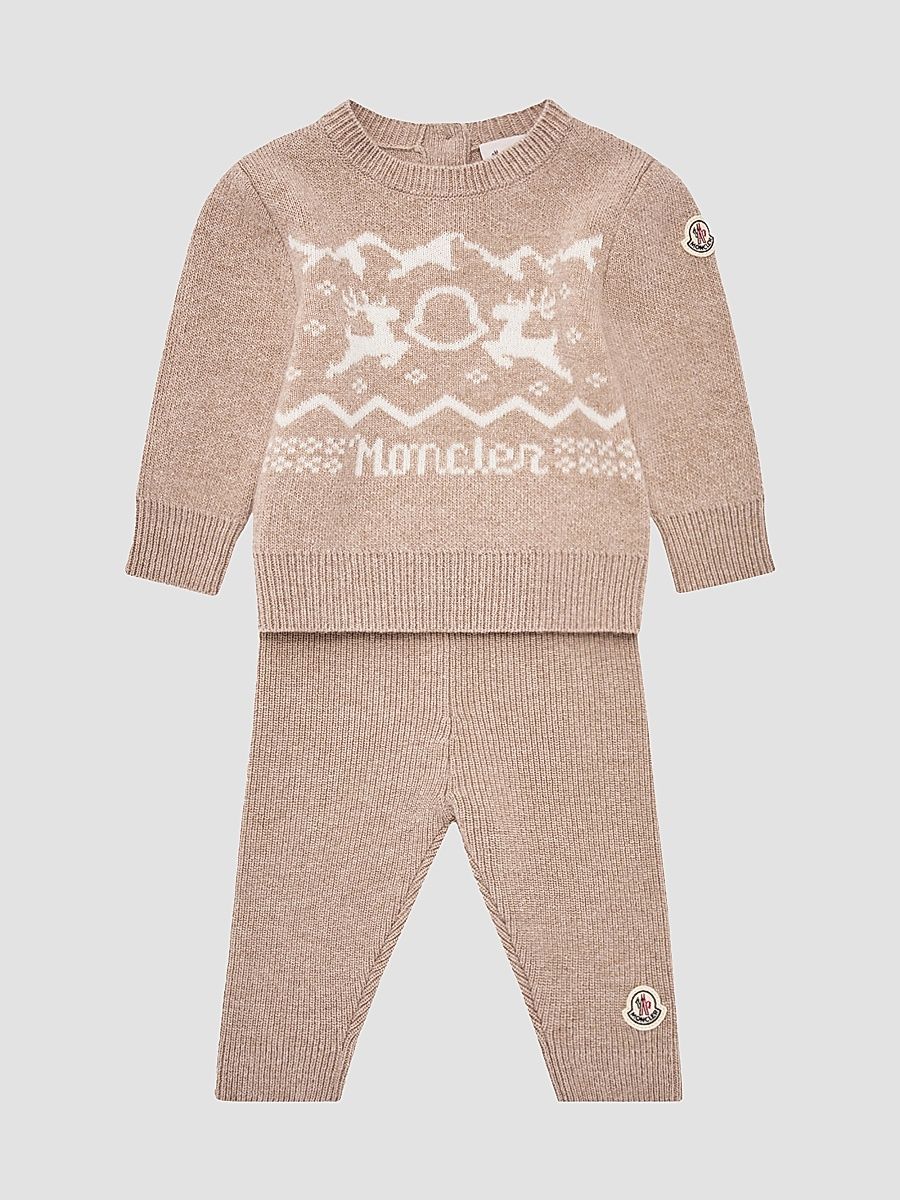 Baby Girl's & Little Girl's Set in Wool & Cashmere - Beige - Size 3