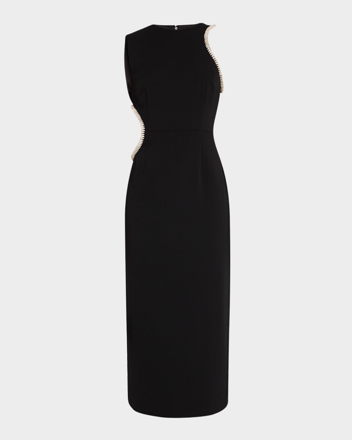 Nadya Crystal-Embellished Cutout Midi Dress