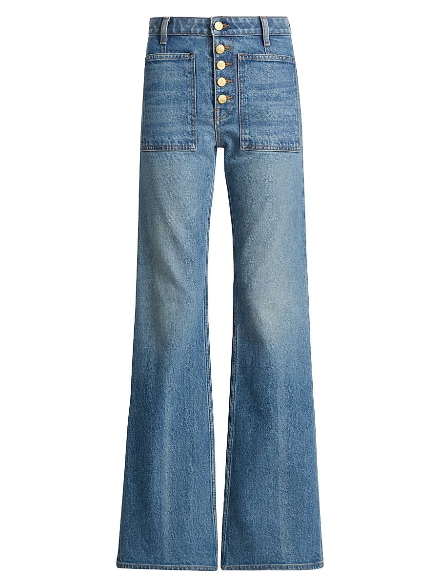 Women's Stretch Lou Kick Flared Jeans - Danube - Size 32