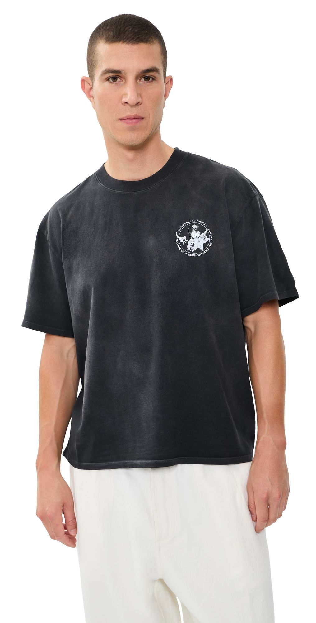 Nahmias Youth Enrichment Program Boxy Tee Aged Black M