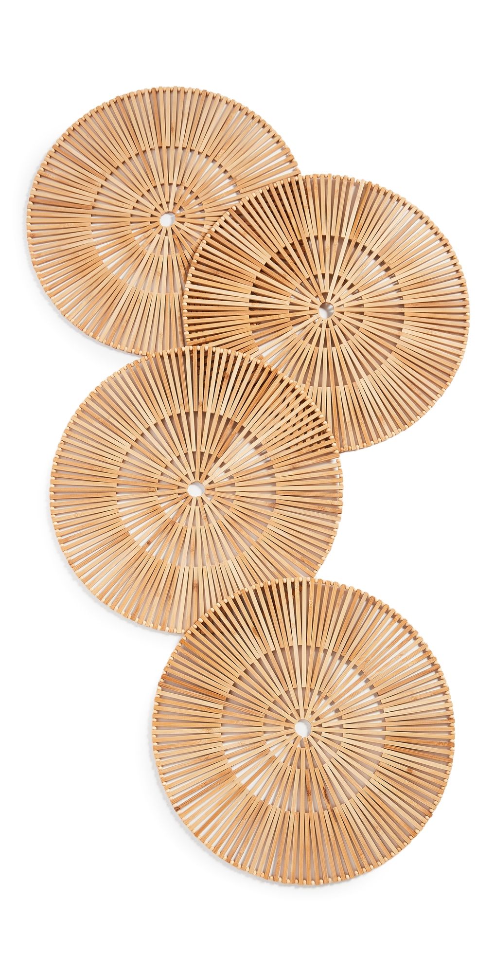 Kim Seybert Spoke Placemat Set of 4 Brown One Size