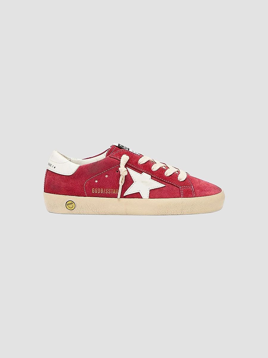 Golden Goose Unisex Baby's, Little Kid's & Kid's Super Star Suede Sneakers - Red - Size 3 (Child)