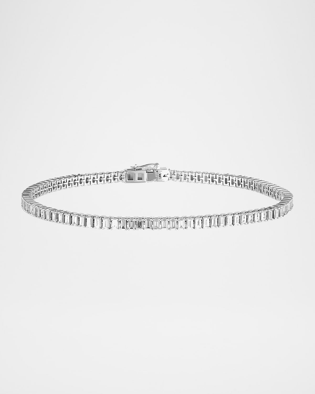 Vertical Row Baguette Tennis Bracelet