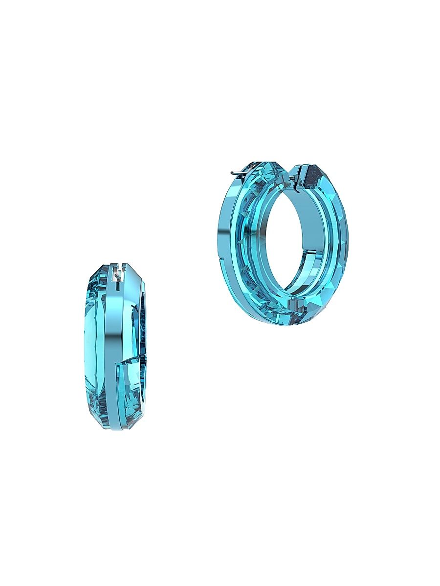 Women's Lucent Crystal Hoop Earrings