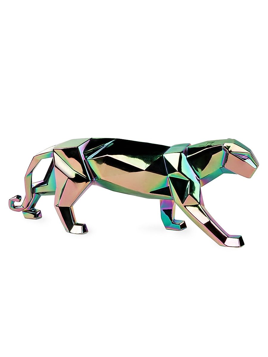 Iridescent Panther Figurine