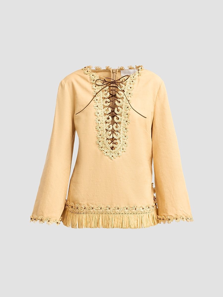 Women's Mahon Tunic Top - Oatmeal - Size 0