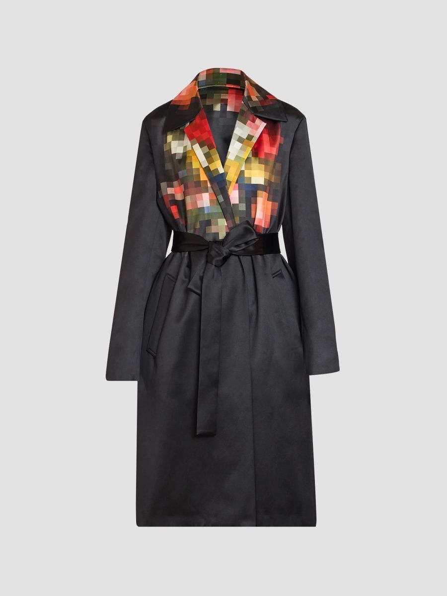 Dries Van Noten Women's Roltas Cotton-Silk Coat - Dessin - Size 12