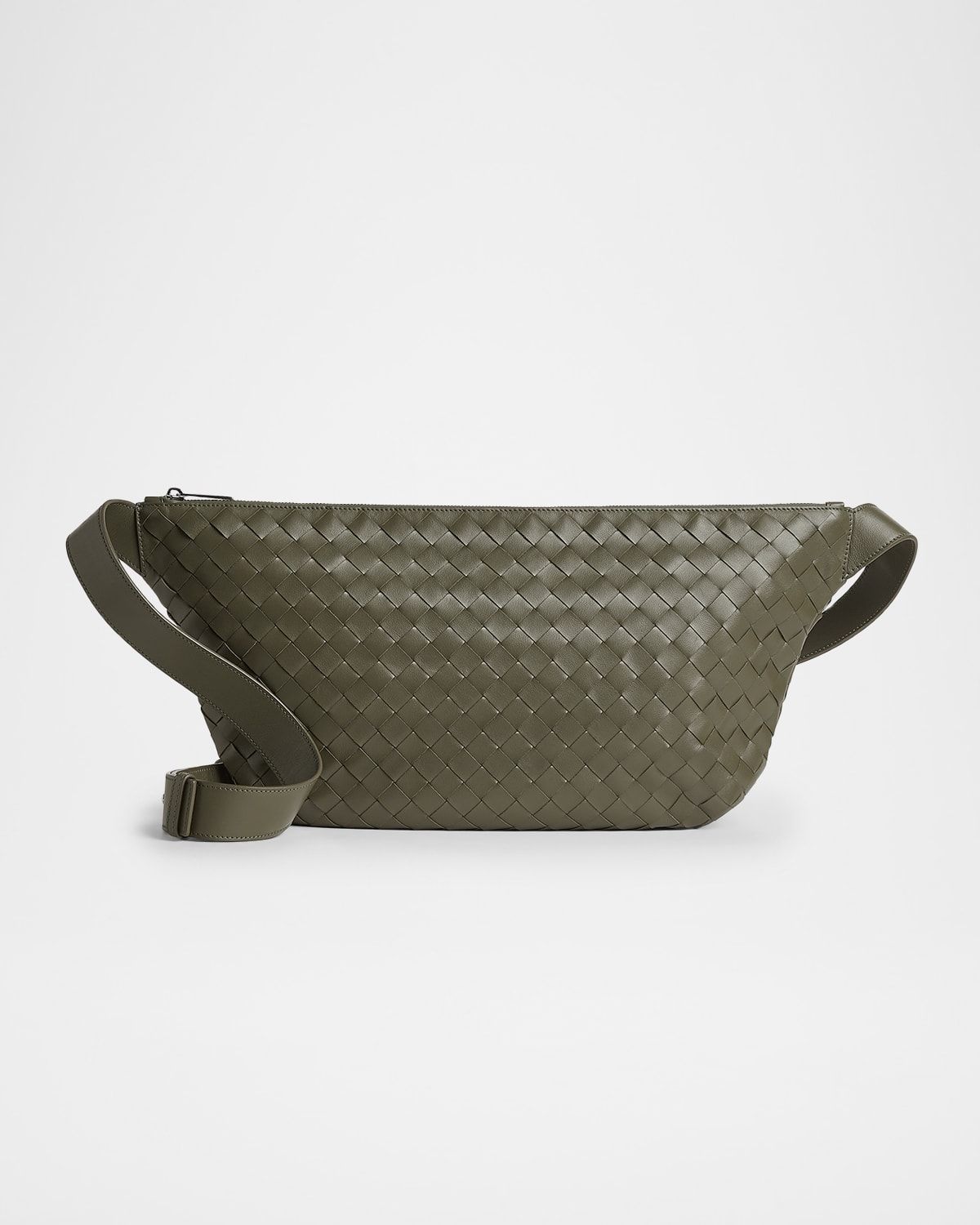 Men & apos;s Intrecciato Leather Sling Bag