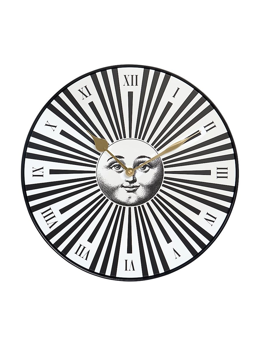 Sole Raggiante Wall Clock - Black White