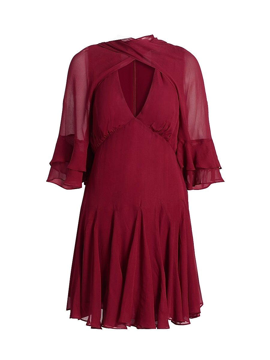 Women's Angelica Paneled Minidress - Plum - Size 12